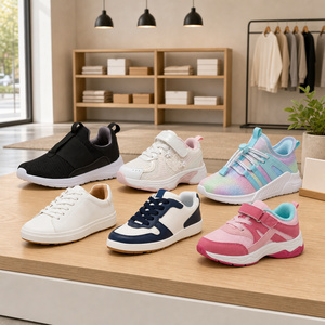 Venta Directa de Fábrica, Zapatos Deportivos Transpirables de Malla con Suela de Goma y Entresuela de EVA, para Todas las Temporadas, Zapatillas para Niños - Product Image 1
