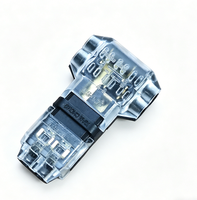 Connecteur rapide LED de type T 2 entrées 2 sorties, sans dénudage, pour câblage par perforation