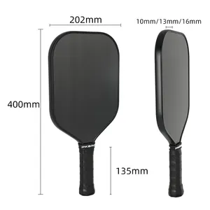 Usapa Approved T700 Carbon Fiber 16mm Rough Surface Edge Guard Pickleball Paddle Thermoformed Pickleball Racket Set