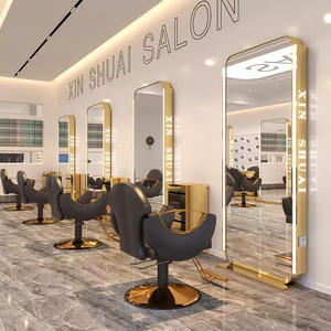 Espejo de Vidrio LED de Doble Cara Moderno para Salón y Barbería, Equipo de Belleza Comercial Montado en la Pared, Suministro de Fábrica - Product Image 5