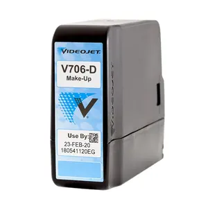 Nieuwe Hoge Productiviteit Premium Leverancier Van V706-D Make-Up Oplosmiddel Inkt Voor Videojet Cij Inkjet Printer, Zorgen Voor Compatibiliteit