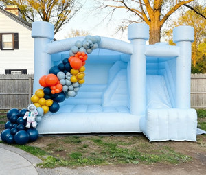 Parc Niebieski Pastelowy Rozrywki z Duza <span class=keywords><strong>Trampoline</strong></span> do Zabawy dla Dzieci i Doroslych - Product Image 2