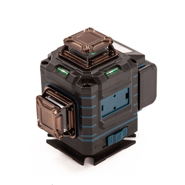 Portable Industrial 4D 16 Line Green Beam Laser Level Multi Line Projection Electronic Self-Leveling for Construction