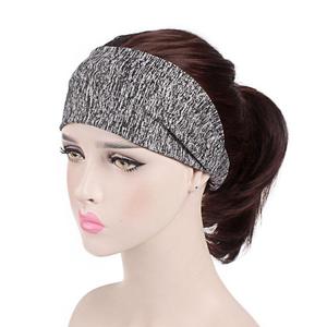 Gris 2025 nuevo Stock personalizado diadema tela niña flor diademas para mujeres deporte diademas - Product Image 5