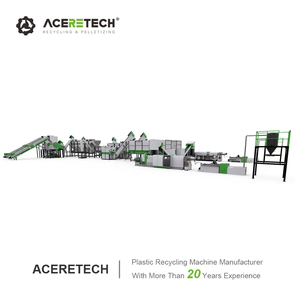 信頼性の高い工場AWS-PET廃プラスチックペットボトルフレークリサイクル洗濯機