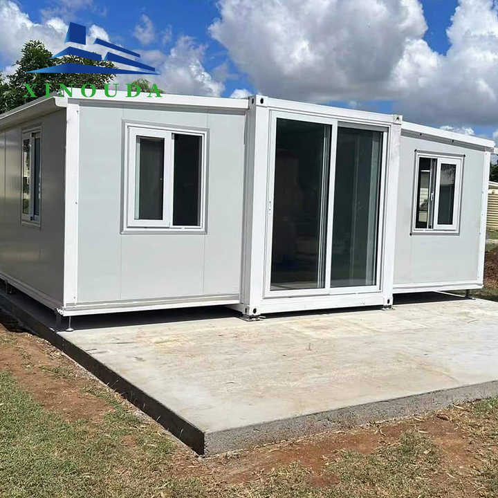 Quick Assembly Fast Build	Two Wing Prefabricated Folding House Bungalow Cabin	Outdoor Living Container