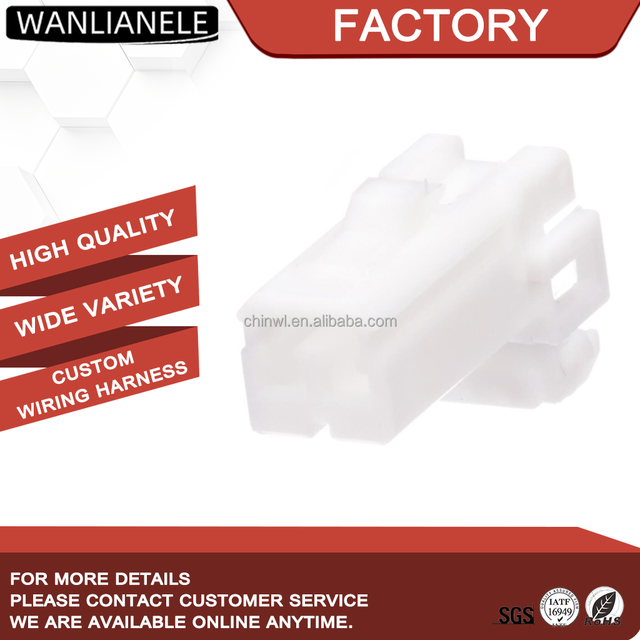2 Pin Automotive Connector Female Aptiv MCHFHPE02WH MCS 1.8mm White Unsealed