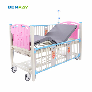 BR-BB021 Neugeborenen-Kinderbett, Krankenhaus-Medizinisches Bett mit Zwei Kurbeln, Manuelles Kinder-Krankenhausbett für den Heimgebrauch - Product Image 1