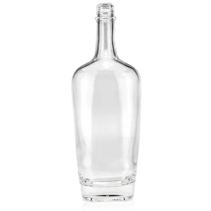 Aangepaste 750Ml Gin Liquor Fles Gin Wodka Whisky Glazen Drank Fles Gin Fles Schroefdop