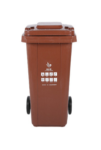 Bánh Nhựa Thùng Rác Có Thể Có Nắp Đậy Bàn Đạp Công Cộng Lớn Nhựa Thùng Rác Bin Chất Thải Tái Chế Bin Lưu Trữ Hộp - Product Image 3