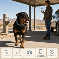 Traceur GPS pour animaux de compagnie G58 Haute précision, faible consommation d'énergie, longue durée de vie de la batterie, résistant à l'eau et à la poussière, historique des trajets