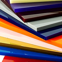 COMAY Best Seller Panneau de couleurs personnalisées en acrylique coulé, feuille acrylique colorée