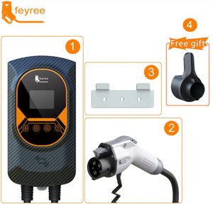 Nouvelle borne de recharge murale intelligente pour véhicules électriques <span class=keywords><strong>7kW</strong></span> 11kW, prise Type 2, station de charge domestique AC, carte RFID pour connexion Wi-Fi, noire - Product Image 5