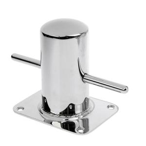 316SS Bollard with Base <strong>Plate</strong> 2-3/8" Dia Bollard <strong>Cleat</strong> Mooring Bit with 3-7/8" X 4-3/4"" Base <strong>Plate</strong> - Product Image 4
