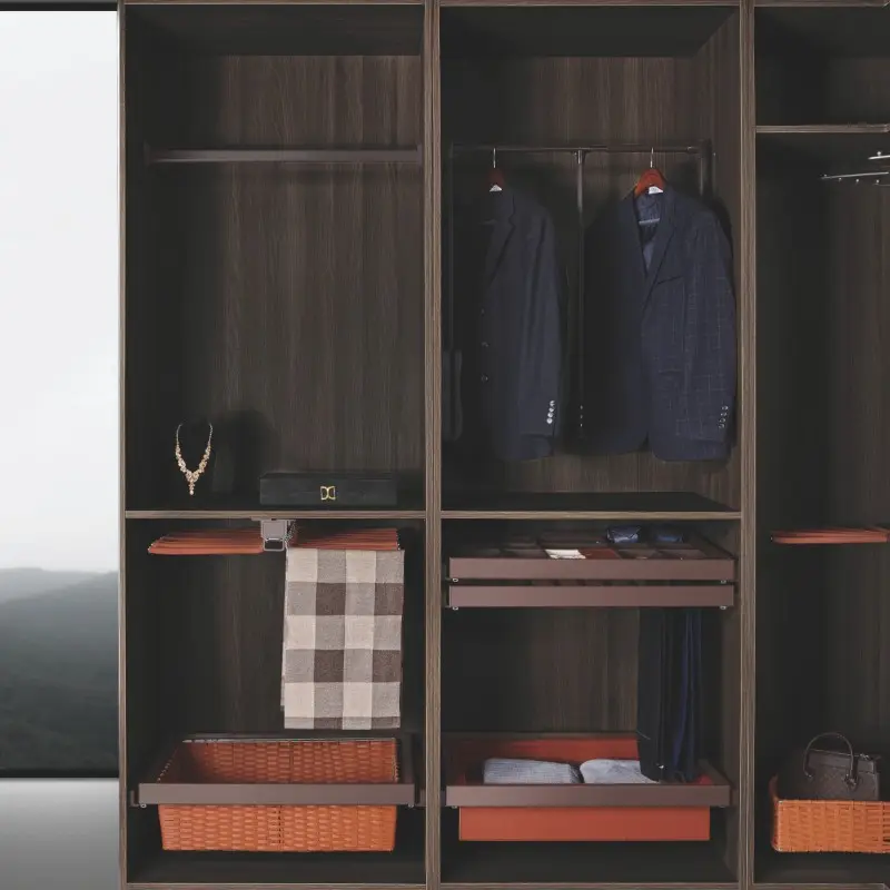 Modern Popular Design Cloakroom Wooden Closet Wardrobe Walk-in Cloakroom