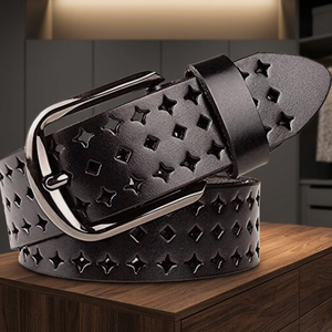 Ceinture de fête en cuir de vachette massif, design personnalisé, haute qualité, durable, en acier, imperméable, robuste et légère – Offre Spéciale - Product Image 1