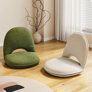 Silla Plegable de Tela de Alta Calidad Estilo Moderno 2026, Silla de Piso con Respaldo - Product Image 1