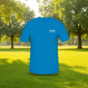 Camiseta Azul de Cuello Redondo para Hombre, 100% Algodón, Corte Regular, Tejido Jersey Transpirable, Logotipo Estampado por Transferencia de Calor, Estilo Casual, Fos - Product Image 2