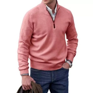 <span class=keywords><strong>Jersey</strong></span> de punto para <span class=keywords><strong>hombre</strong></span> con logotipo personalizado Oem Quarter Half 1/4 con cremallera, <span class=keywords><strong>Jersey</strong></span> de punto de gran tamaño para <span class=keywords><strong>hombre</strong></span>, suéter cálido de <span class=keywords><strong>cuello</strong></span> <span class=keywords><strong>alto</strong></span> - Product Image 6
