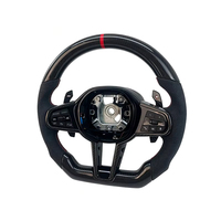 Volante de Fibra de Carbono y Cuero Perforado de Alta Calidad con Costuras Personalizadas para BMW M3 M4 G82 M5 G90 G87 G30