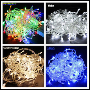 Guirlande Lumineuse LED Fée 3m20 Vente Usine Extérieure Fête Noël Intérieure Décoration Arbre Prise Fil PVC <span class=keywords><strong>Blanc</strong></span> Chaud Rideau Scintillant - Product Image 5