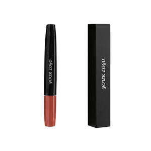 Hot Sale OEM <b>Custom</b> 2-in-1 Dual End <b>Lipstick</b> Set Matte <b>Lipstick</b> Lip Gloss Moisturizing Long Lasting Non Transfer Private Label - Product Image 1