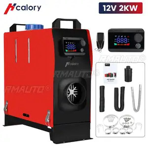 Hcalory 12V Universal 2KW Calentador de estacionamiento de automóviles Todo en uno Calentador de aire Pantalla LCD Control remoto para automóvil Camión RV