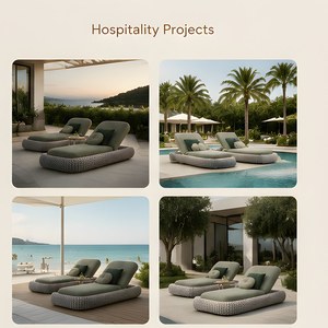 <span class=keywords><strong>Lettini</strong></span> Prendisole da Giardino e Patio in Rattan PE e Alluminio a Rapida Asciugatura, Vendita all'Ingrosso, Spagna - Product Image 2