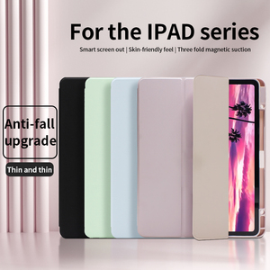 2022/2021/2020/2018 iPad Pro 12.9 inch bảo vệ bìa đen mềm TPU dưới vỏ gồ ghề PU da chủ bút trường hợp đối với 6th - Product Image 2