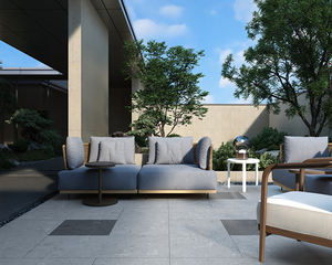 Azulejos de Porcelana <span class=keywords><strong>para</strong></span> <span class=keywords><strong>Exteriores</strong></span> Antideslizantes de Alta Calidad Gyuan, 24*24 Pulgadas, Diseño Moderno, Aspecto de Piedra Caliza <span class=keywords><strong>para</strong></span> Detalles de Patio de Terrazo - Product Image 2