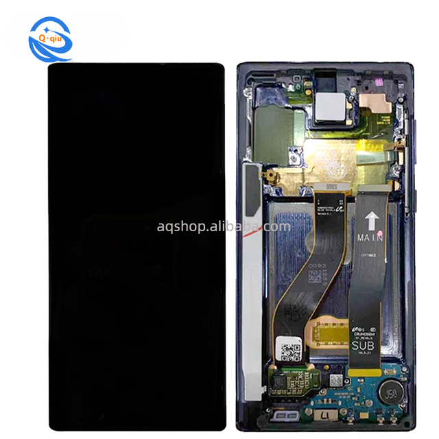 QSDT for Note10 Mobile Phone Screen Replacement 1 Year Warranty Wholesale Touch Screen LCD Display Assembly 300-350cd Luminance