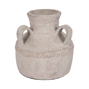 Terracotta Triple Handle Vase For Living Room Decor Casual Home Accent Entryway Bedroom Office <b>Shelf</b> - Product Image 3
