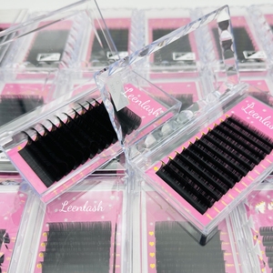 Tùy chỉnh 0.03mm tối màu đen lông mi cá nhân giả lông mi mở rộng Matte Cashmere Lash khay Mega khối lượng handmade mềm mở rộng - Product Image 5