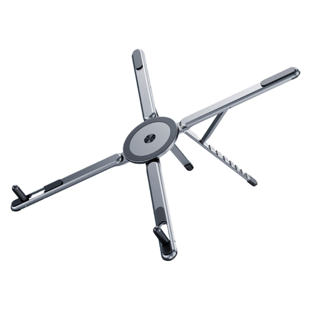 E05 Latest Design Aluminum Magnetic Phone Holder Adjustable Tripod Stand 360 Rotating Foldable Desktop Tablet Stand