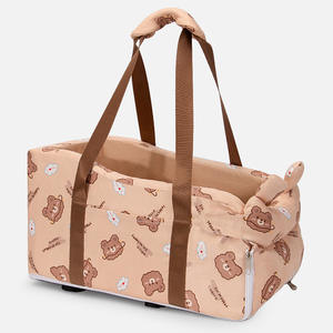 Cama Portátil Personalizada para Perros y Gatos Joymay, Resistente al Desgaste y a las Mordidas, Material de Oxford y Cuero al por Mayor, Asiento de Coche para Mascotas, Reposabrazos, Consola - Product Image 4