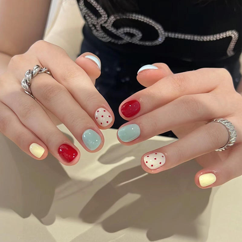 BY1597 Couleur Rouge Dot 30 Pièce Boîte