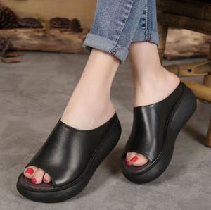 Nouvelles Sandales Femme Modèle 2026 – Chaussures à Talons Hauts Tendance Décontractées d'Extérieur Légères et Confortables en Cuir pour Femmes - Product Image 1