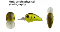 Leurre de pêche au bar Deep Diver 40mm/6g 48mm/10g, crankbait durable et efficace, OEM, pour rivière, lac, ruisseau, leurre artificiel dur