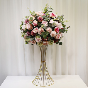 Modernas y Lujosas Bolas de Flores de Espuma Ecológica con Rosas Verdes para Decoración de Mesas de Boda, Soportes de Flores Decorados, Esferas Artificiales Redondas - Product Image 1