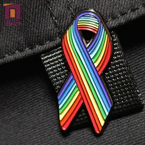 New Fashion Style Manufacture Metal Custom Personalized Logo Hard Enamel Breast Cancer Pins Badge