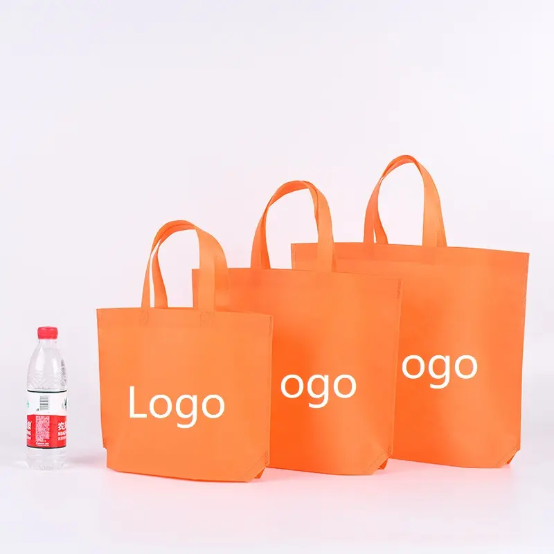 Wholesale Custom Personalized Promotional Reusable Cloth Shopping Tote Bags PP Laminated Non Woven Shopping Bag