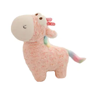 Wholesale New Style Little Rainbow Deer Stuffed Toys Soft Stuffed Rainbow Unicorn Deer Plush Toy