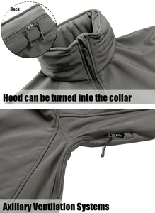 Best Quality Men's Casual Softshell Jacket Long Sleeve Winter <b>Coat</b> with Stand Collar New Arrival - Product Image 4