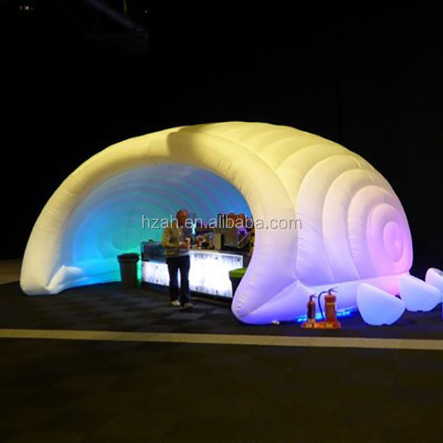 Carpa de cúpula de aire inflable grande luna cuadrada