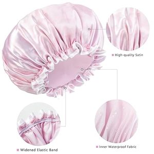 <span class=keywords><strong>Gorro</strong></span> impermeable <span class=keywords><strong>de</strong></span> doble capa reutilizable para mujer, talla grande para todas las longitudes <span class=keywords><strong>de</strong></span> pelo para niñas, Spa, salón <span class=keywords><strong>de</strong></span> casa, gorros <span class=keywords><strong>de</strong></span> <span class=keywords><strong>ducha</strong></span> - Product Image 3