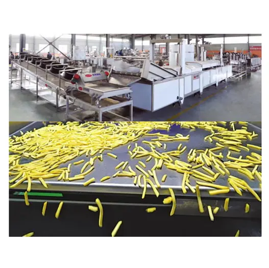 Industrielle voll automatische kleine gefrorene Kartoffel Pommes Frites Fritte use Produktions linie Kartoffel chips Herstellung Maschine zum Verkauf