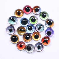 Oeil de poupée en verre 8-30mm pour enfant, jouet dinosaure, animal, décoration artistique, galets de verre