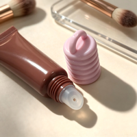 Tube cosmétique en plastique Runfang PE, diamètre 16 mm, 15 ml, blanc, vide, souple, à visser, pour gloss et crème contour des yeux