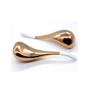 2 pièces globes de glace pour le visage en acier inoxydable forme de massage ergonomique, bâtons de Cryo de soins de la peau idéaux fournitures d'esthéticienne globes de refroidissement - Product Image 1