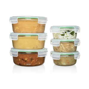Onsine High Borosilicate Glass Crisper <strong>Lunch</strong> <strong>Box</strong> Freezer Oven Dishwasher Microwave Safe Airtight Leak Food Storage Containers - Product Image 1